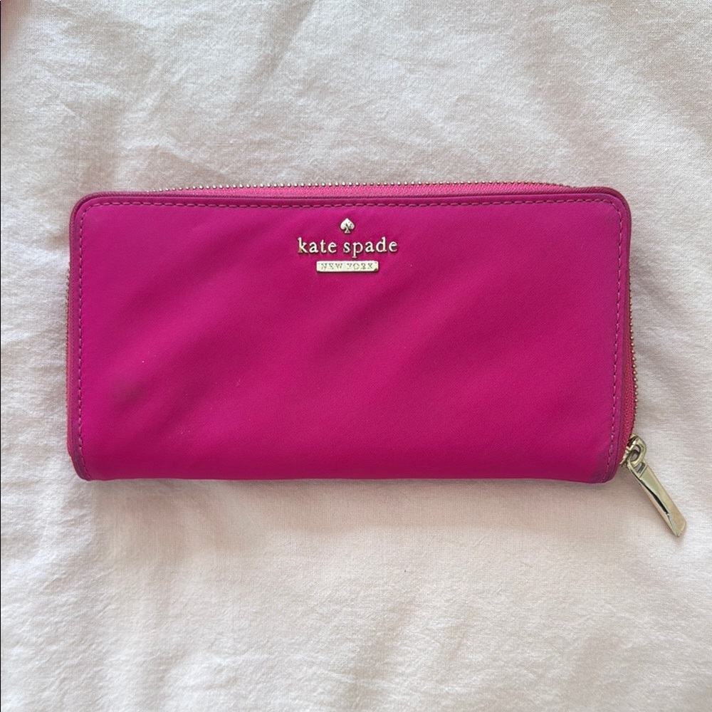 Kate Spade Nylon Pink Wallet